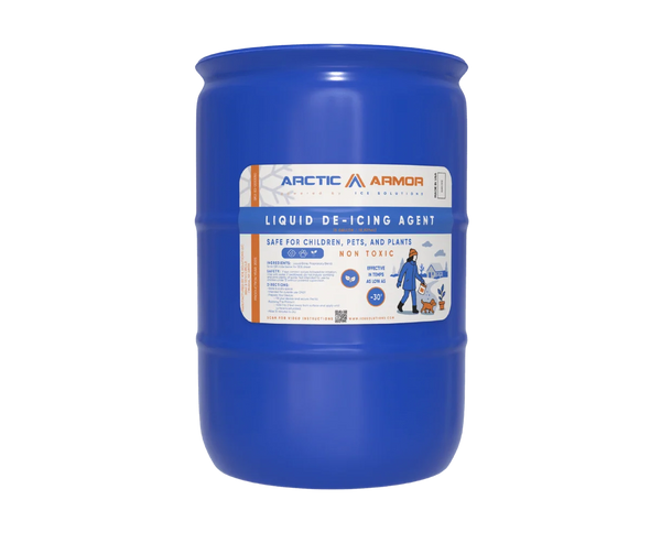 Arctic Armor™ Liquid De-Icer – 55 Gallon Drum, Large Property & HOA Coverage